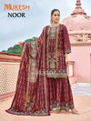 Noor Vol 1 By Banwery Crepe Silk Online Kurti With Bottom Dupatta Wholesale